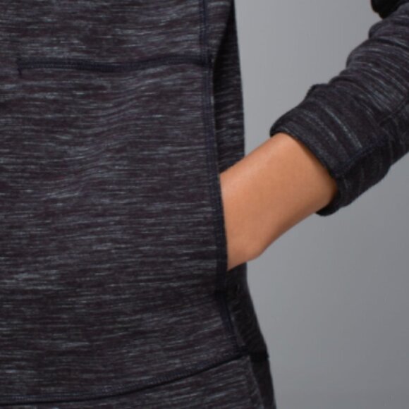 Lululemon Exhalation Pullover Black Heather 4 NWOT - Picture 5 of 16